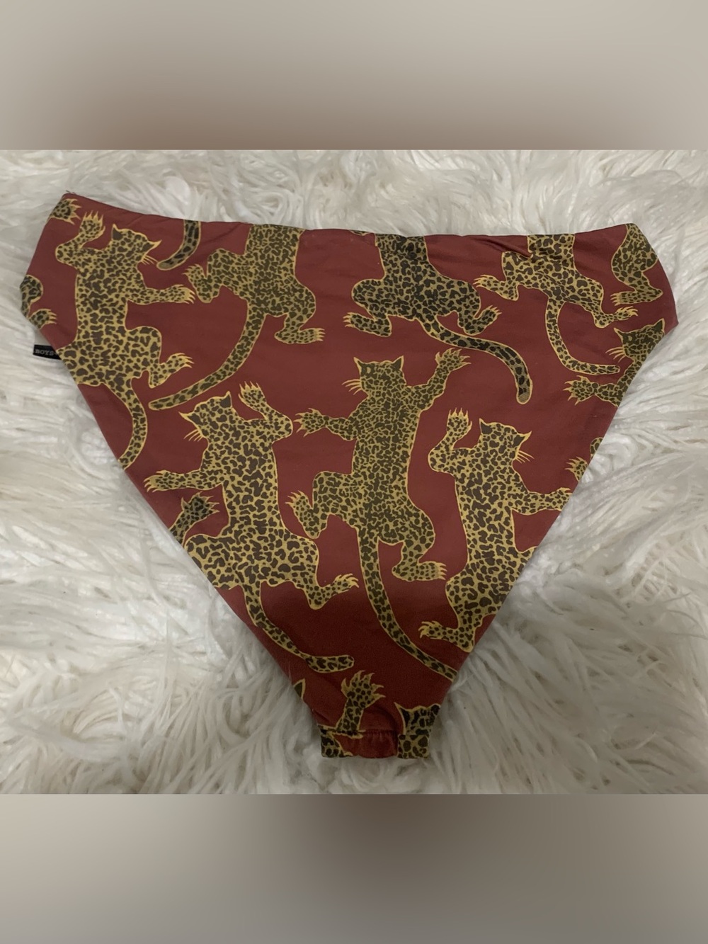 Boys + Arrows Hood Cat Bikini Swimsuit Bottoms Rust Size Large - Picture 5 of 7